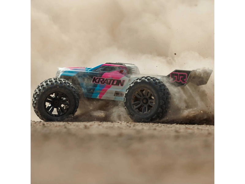 RC auto Arrma Kraton 6S V6 BLX 1:8 4WD RTR, modrá/oranžová