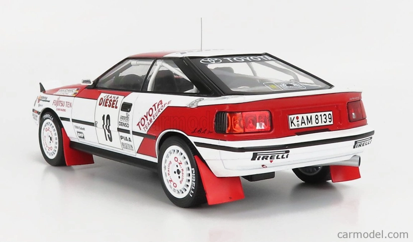 Ixo-models Toyota Celica Gt-4 St165 N 19 Rally Sanremo 1990 A.schwarz - K.wicha 1:18 Biela červená