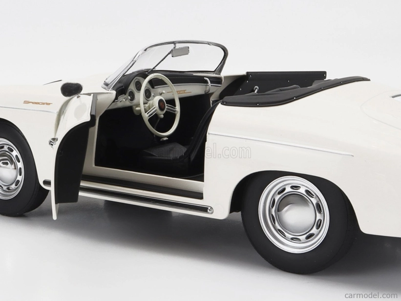 Porsche 356a Speedster 1955 v mierke 1:12 biely