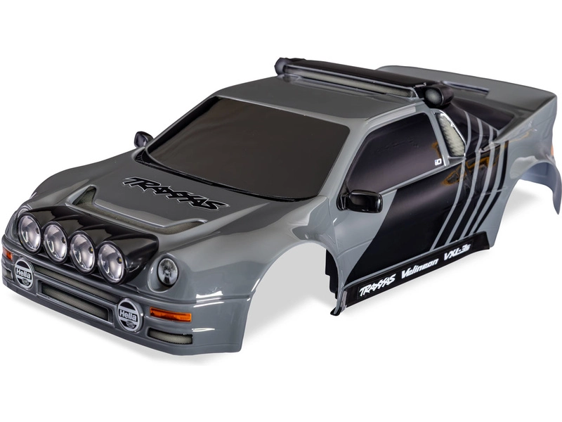 Traxxas karoséria Ford RS200 sivá