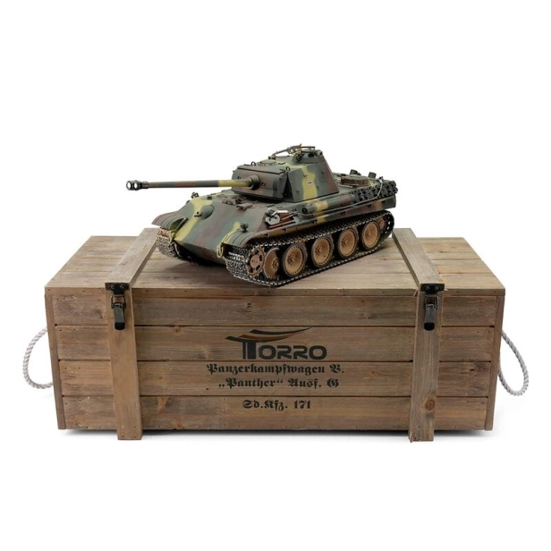 TORRO tank PRO 1/16 RC Panther G viacfarebná kamufláž – infra IR – dym z hlavne