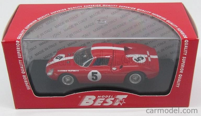 Najlepší model Ferrari 250lm Coupe N 5 1000km Paris 1964 Muller - Boller 1:43 Červená