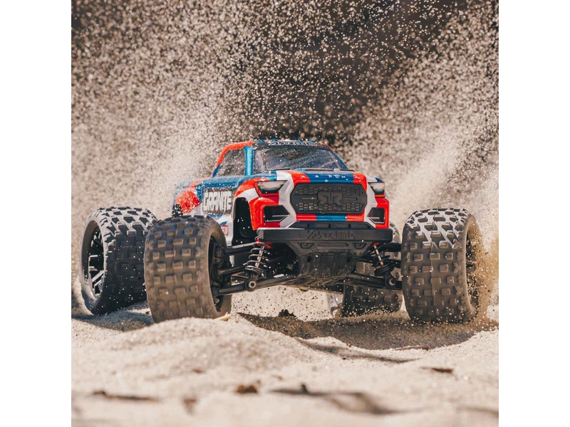 RC auto Arrma Granite Grom 1:18 4WD Smart RTR, červené