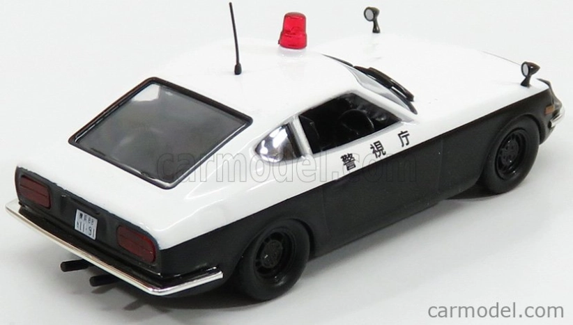 Edicola Datsun 240z Fairlady Police 1970 1:43 Bílá Černá