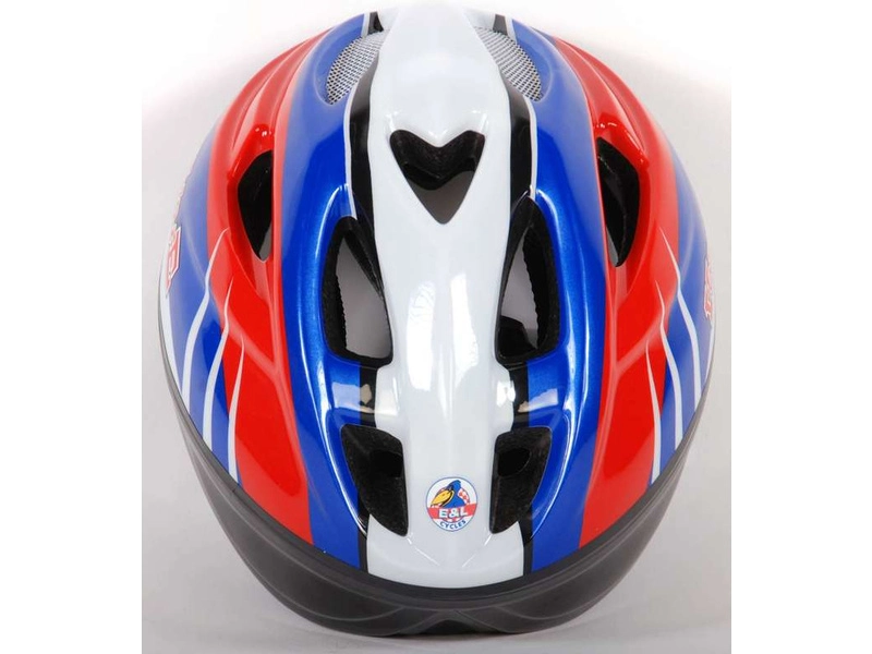 Volare – detská prilba Deluxe 51 – 55 cm červená, modrá, biela