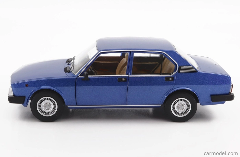 Mitica-diecast Alfa romeo Alfetta Berlina 2000l 1978 - Cerchi Millerighe Wheels 1:18 Blue Pervinca Met 349