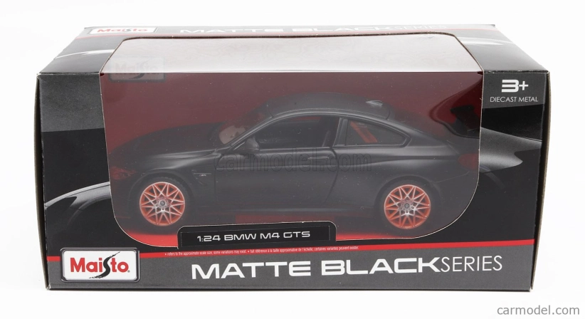 Maisto BMW 4-series M4 Gts Coupe (f82) 2016 1:24 Matt Black