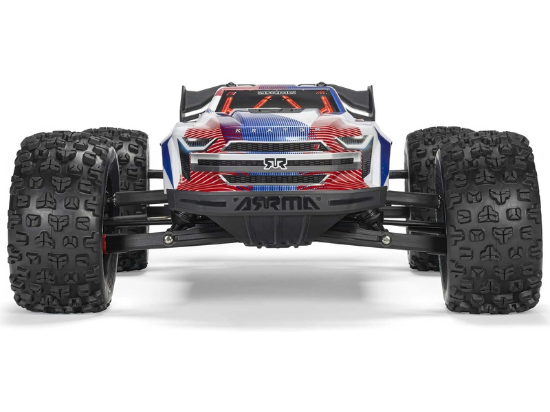 RC auto Arrma Kraton 6S V6 BLX 1:8 4WD RTR, modrá/růžová
