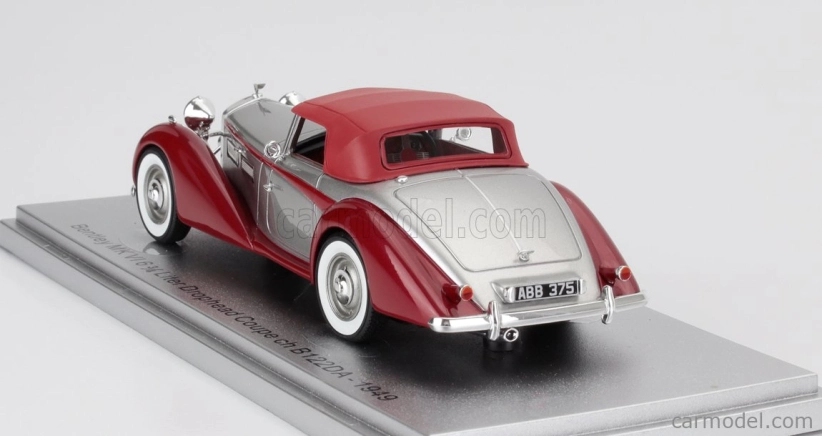 Kess-model Bentley Mkvi Drophead Ch.b122da Coupe Cabriolet Closed 1949 1:43 Silver Red