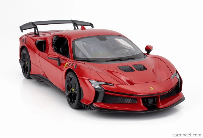 Bburago Ferrari Sf90 Xx Stradale 2024 1:18 Rosso Corsa – červeno-čierna