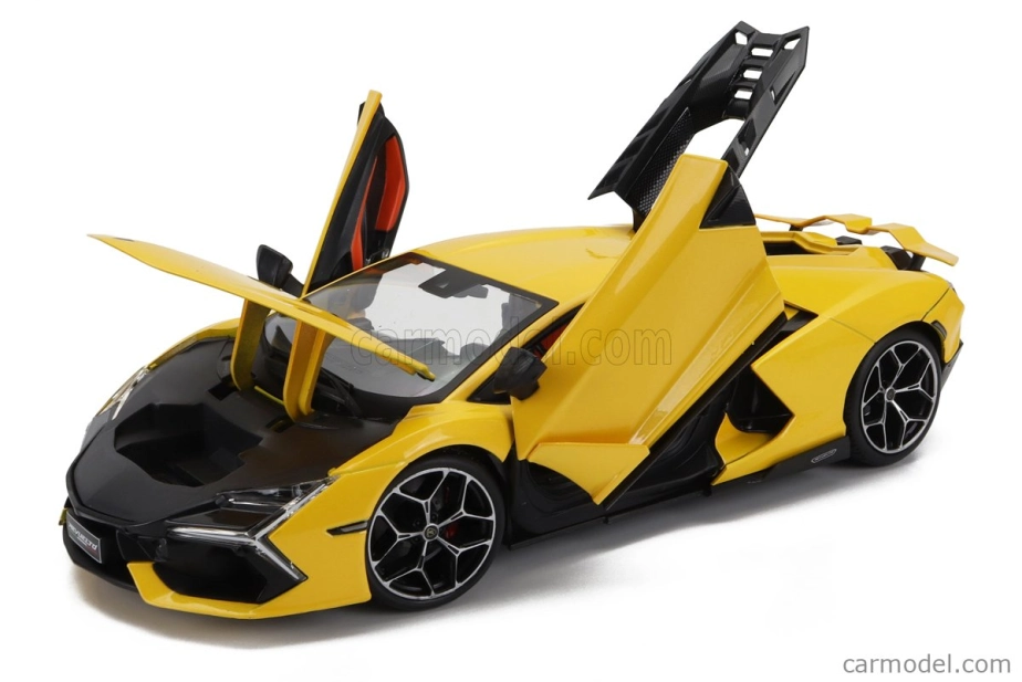 ROZBALENÉ – Maisto Lamborghini Revuelto Hybrid 2023 – Exclusive Carmodel 1:18 Giallo Inti – Žltá