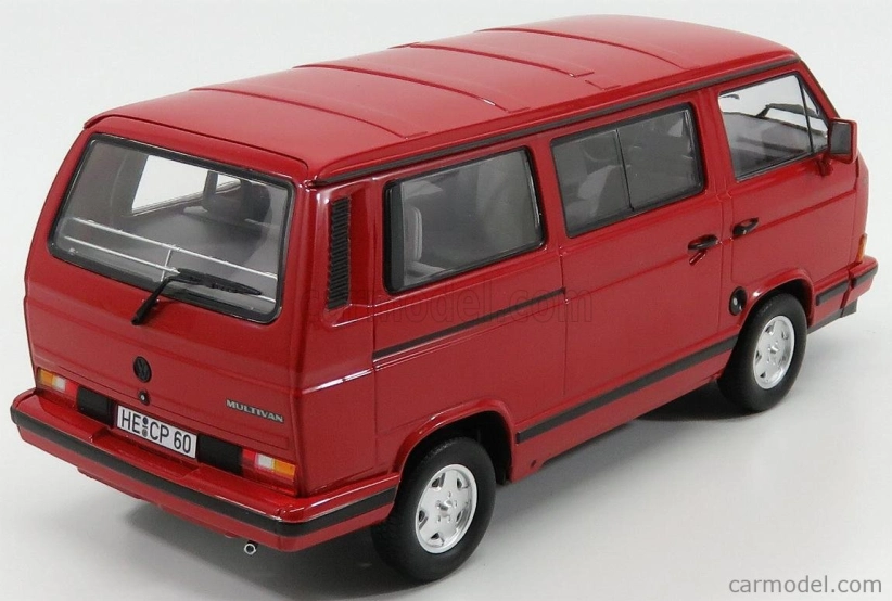 Norev Volkswagen T3 Multivan Minibus Red Star 1992 1:18 Red