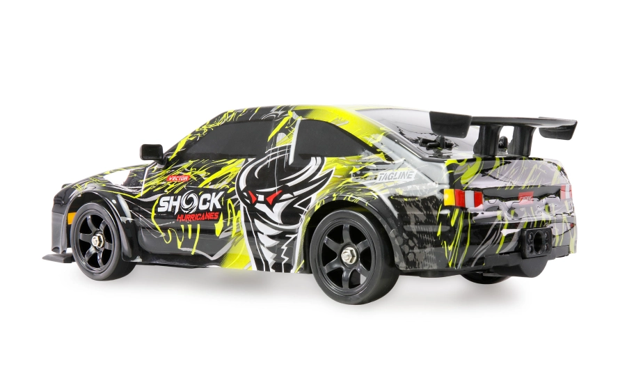 Drift Sport RC Car GTR 4WD 1:16 RTR s dymom a LED osvetlením žlté