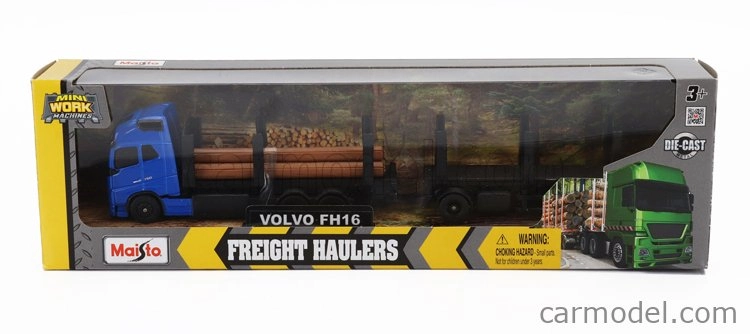 Maisto Volvo Fh16 Xl 750 Truck Trasporto Tronchi Trunk Transport 2018 1:64 modrá čierna