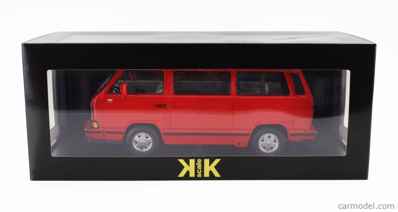 Volkswagen T3 Multivan Minibus v mierke Kk (posledná edícia) 1992 1:18 Červená