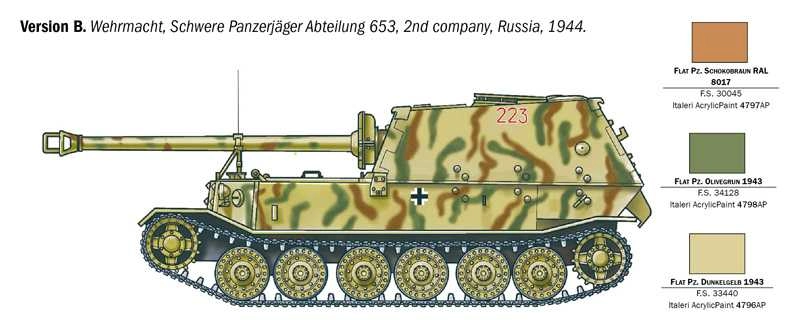 Italeri Tank Sd. Kfz. 184 Tiger Military 1945 1:35 /