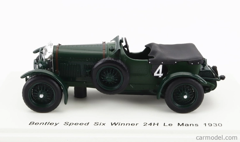 Spark-model Bentley Speed Six 6.6l Team Bentley Motors Ltd N 4 Winner 24h Le Mans 1930 W.barnato - G.kidston 1:43 Black