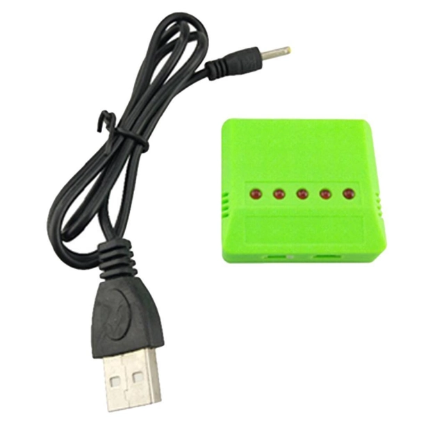 Nabíjačka USB 5x slot pre Li-Pol batérie 3.7V