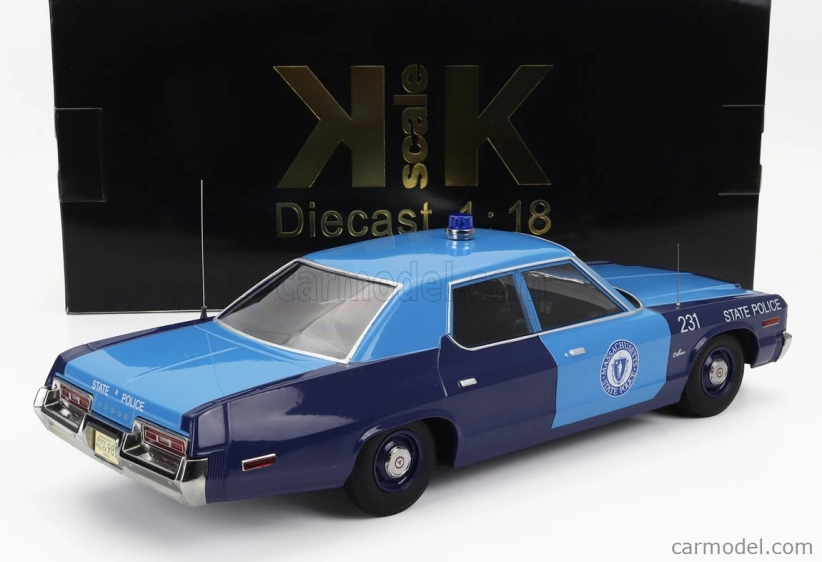 Dodge Monaco Massachusetts State Police 1974 v mierke 1:18 2 Tones Blue