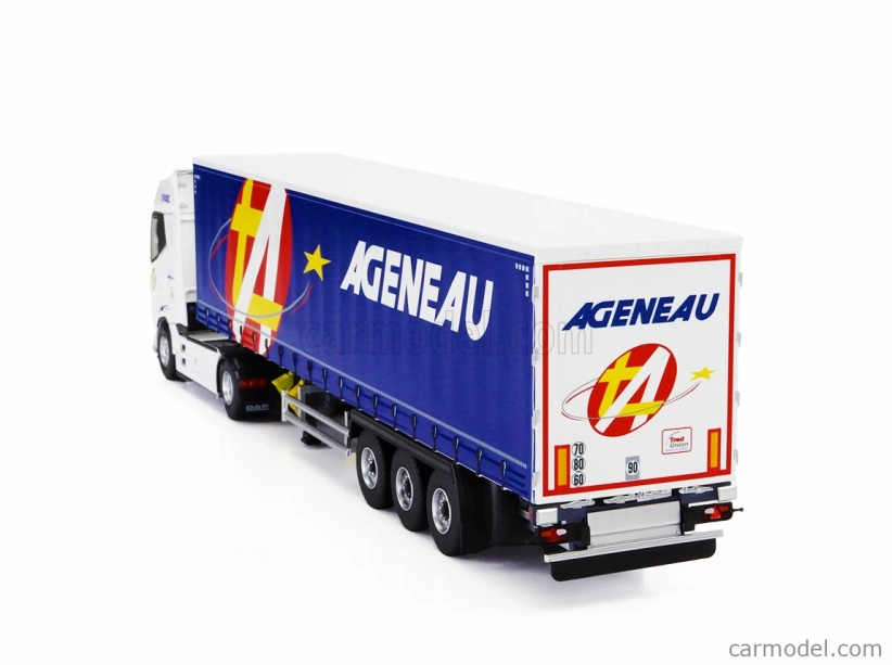 Eligor DAF Xg Truck Telonato Ageneau Transports 2021 1:43 Biela Modrá