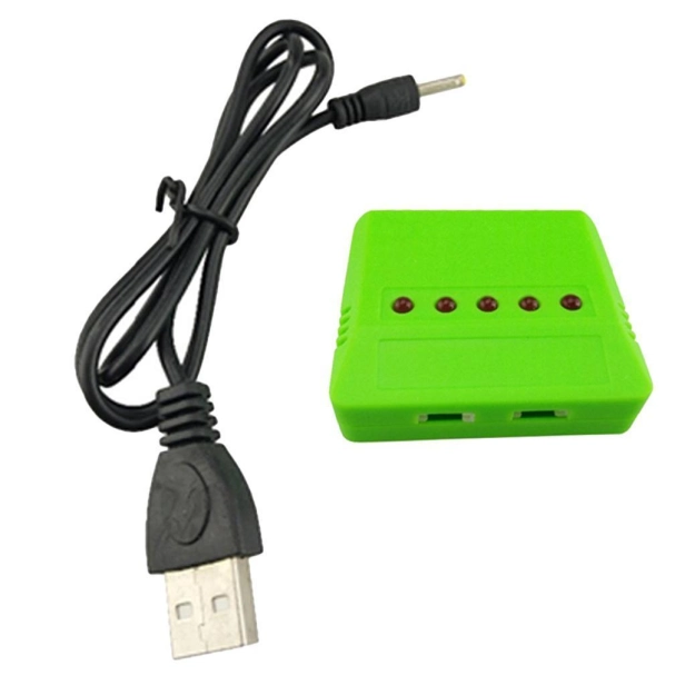 Nabíjačka USB 5x slot pre Li-Pol batérie 3.7V