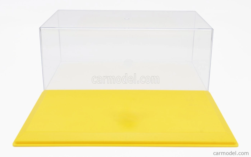 Vetrina zobrazovací box Vetrina zobrazovací box Box pre 1/18 Základňa v Plastica Gialla - plastová kožená základňa žltá - dĺžka cm 33,5 X šírka cm 17,3 X výška cm 13,0 (výška interiéru cm 11,0) 1:18 Plastový displej - žltý