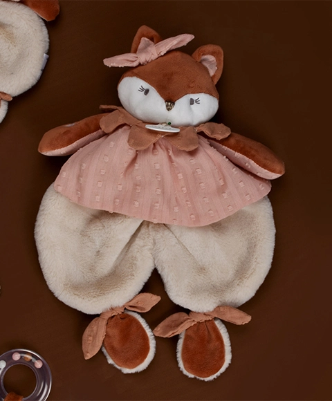 Doudou Darčeková sada Plyšový maznáčik líška Mina 29 cm
