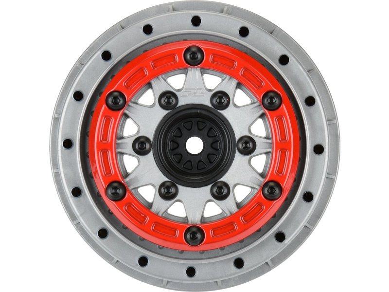 Pro-Line disk 2.2/3.0" Raid bead lock H12/H14 SC šedý/červený