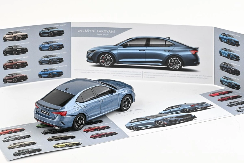 Abrex Škoda Octavia IV RS (2020) 1:43 - Sivá Satin Metalíza