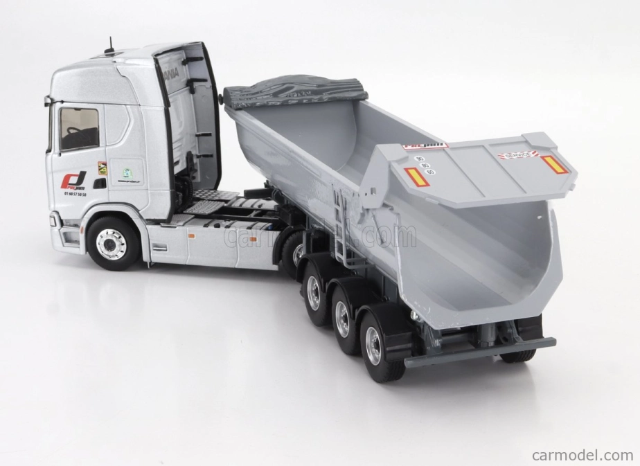 Eligor Scania S770 V8 Truck Cassone Ribaltabile Prejam Transports 2020 1:43 Silver