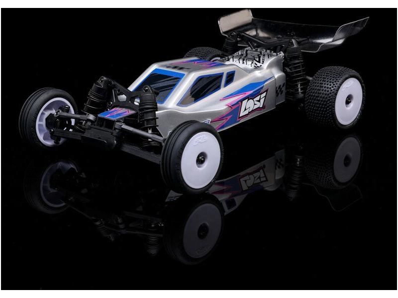 RC auto Losi Micro-B 1:24 RTR, strieborné