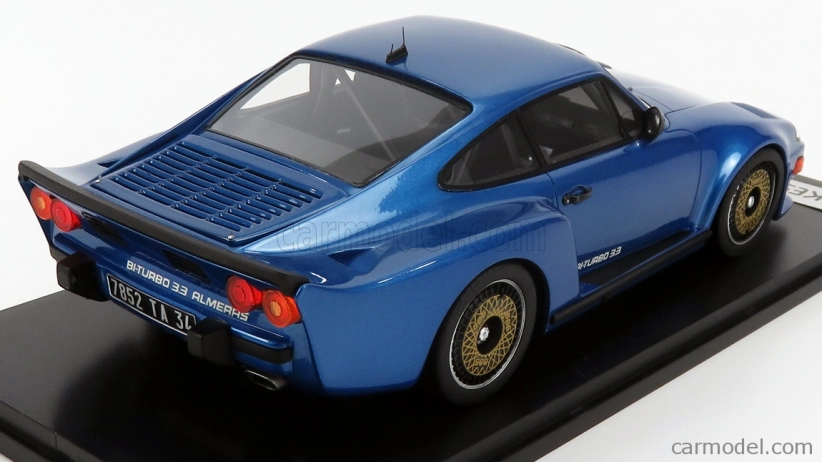 Kess-model Porsche 911 930 Biturbo 3.3 Almeras 1993 1:18 Blue Met