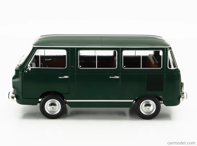 Mitica-diecast Fiat Fiat 850 Familiare Serie-2 1970 – Interno Brown 1:18 Verde Oliva 323 Zelená