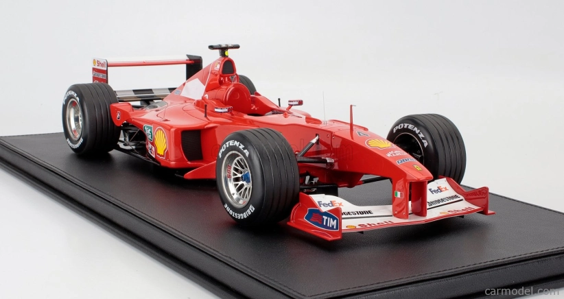 Gp-repliky Ferrari F1 F2000 N 4 Winner German Hockenheim Gp 2000 Rubens Barrichello 1:12 Červená biela