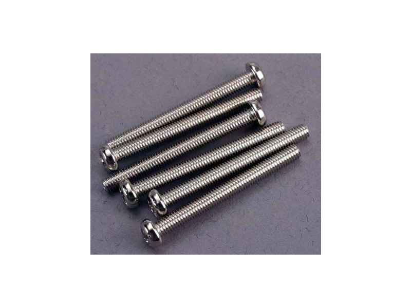 Traxxas skrutka krížová M3x30mm pologuľatá hlava zink. (6)