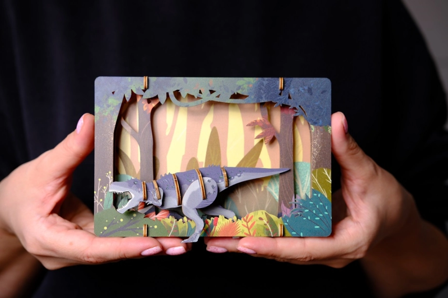 EscapeWelt 3D dřevěné puzzle Tyrannosaurus