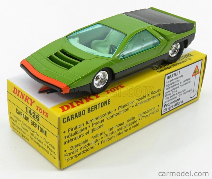 Edicola Alfa romeo Set 2x 33 Carabo Bertone 1968 - Coffret Box 1:43 Zelená červená