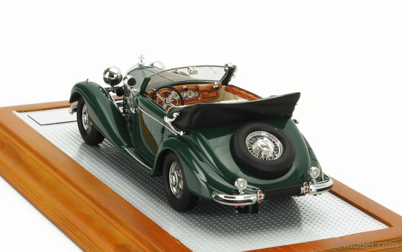 Ilario-model Mercedes benz 540k Sn154156 Sindelfingen Cabriolet A Open 1936 1:43 Zelená Černá