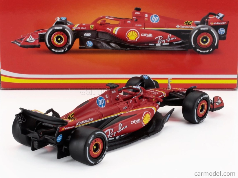 Bburago Ferrari F1 Sf-24 Team Scuderia Ferrari N16 Winner Italy Monza Gp 2024 Charles Leclerc 1:43 červená biela čierna