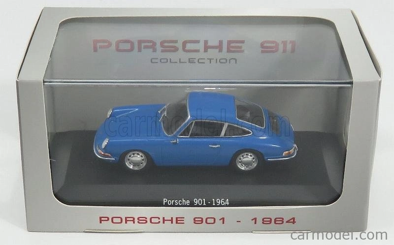 Edicola Porsche 911 901 1964 - Con Vetrina - S vitrínou 1:43 Modrá