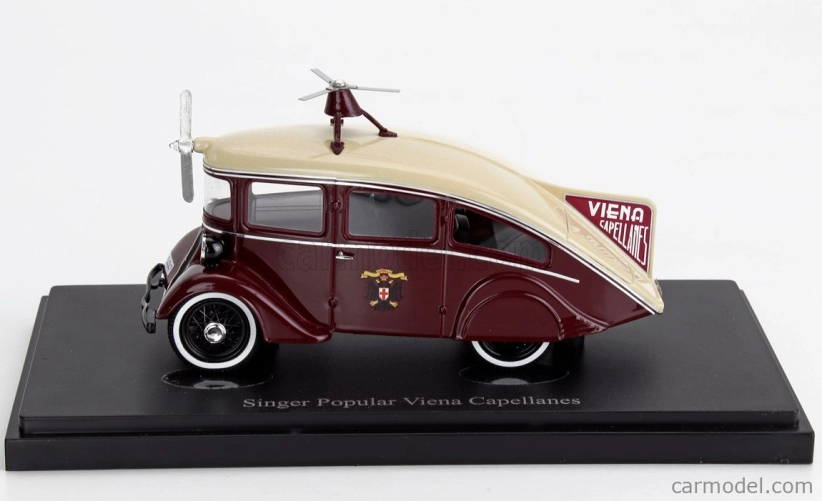 Autocult Singer Popular Viena Capellanes Great Britain - Spain 1935 1:43 Červená Ivory