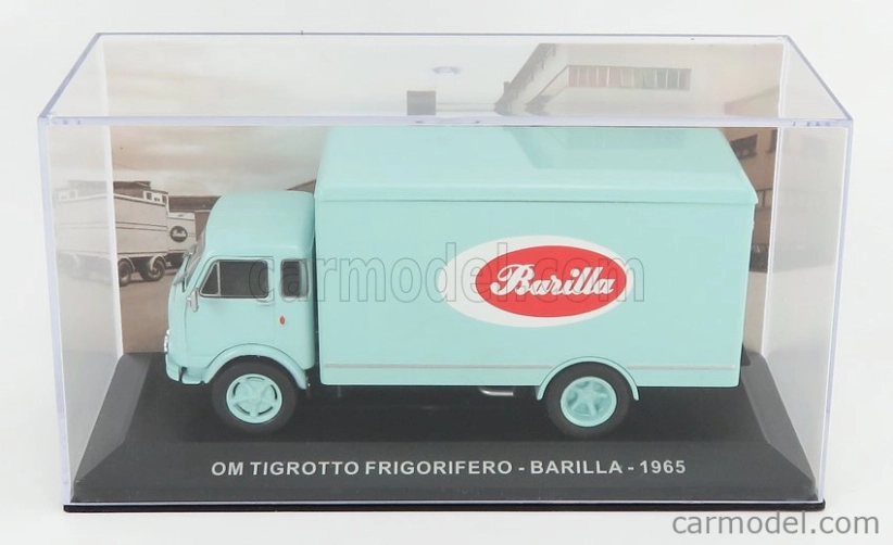 Edicola Om fiat Tigrotto Truck Frigorifero Barilla 1965 1:43 Veľmi svetlá zelená