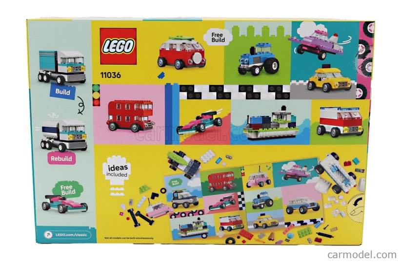 Lego Automobile Lego Classic - Veicoli Creativi - Auto Colorate - Free Build - 900 Pezzi - 900 Pieces Rôzne