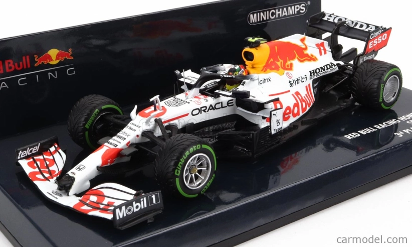 Minichamps Red bull F1 Rb16b Honda Ra620h Team Aston Martin N 11 3. GP Turecka 2021 Sergio Perez 1:43 Bielo-červená