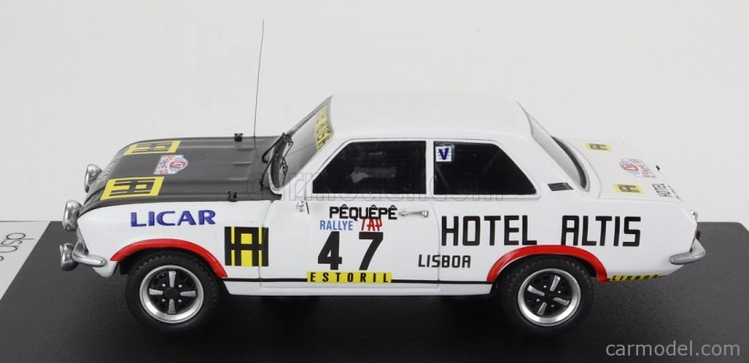 Trofeu Opel Ascona (night Version) N 47 Rally Tap 1974 Pequepe - Dico 1:43 Bílá Černá
