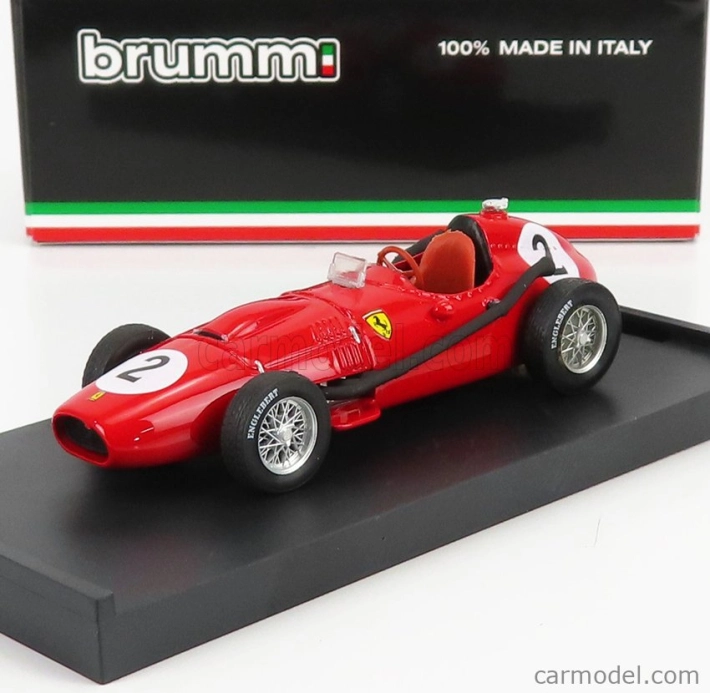 Brumm Ferrari F1 Dino 246 N 2 2nd British Gp Mike Hawthorn 1958 Majster sveta 1:43 Červená