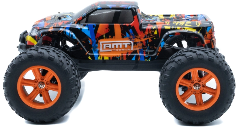 RC auto RMT Dominator Monster, oranžová + náhradná batéria
