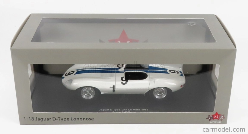 Cmr Jaguar D-type 3.4l Team Briggs Cunningham N 9 1:18, bílá