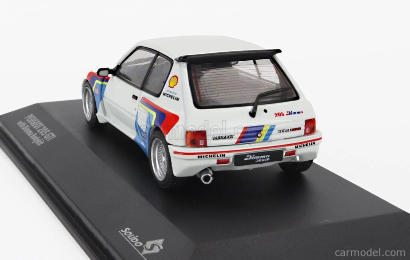Solido Peugeot 205 Gti Dimma Rally Tribute 1992 1:43 Biela