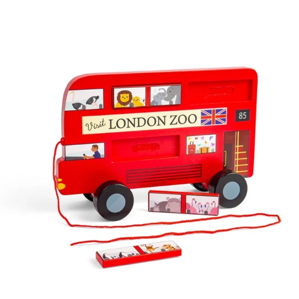 Bigjigs Toys Hračka na ťahanie londýnskeho autobusu